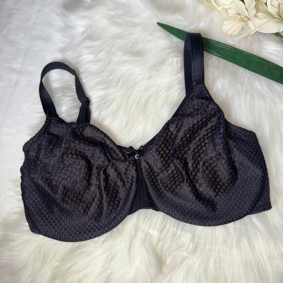 Chantelle C Magnifique Nouveau Seamless Unlined Minimizer Bra Black C27910 36H - Picture 11 of 11